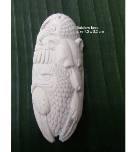 Best Selling Bali Ox Bone Carved Pendant