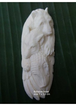 Direct Artist Balinese Ox Bone Carved Pendant