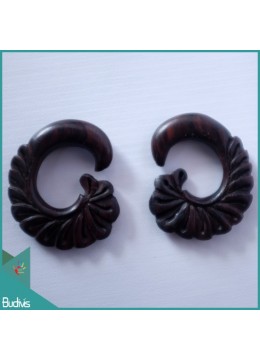 Direct Crafter Bali Wooden Earrings Body Piercing C