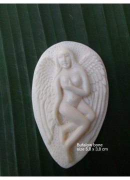 Factory Price Bali Ox Bone Carved Pendant Spirit Model