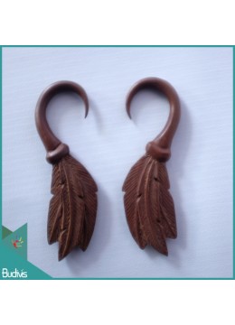 Factory Price Wooden Earrings Body Piercing Wings