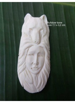 Hot Sale Bali Spirit Bone Carving Pendant