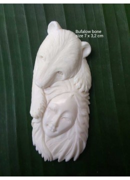 Producing Balinese Cow Bone Carving Pendants