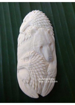 Wholesale Bali Ox Bone Carved Pendant Spirit Model