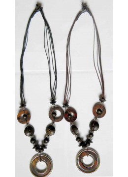 Bali Beaded Wood Necklace