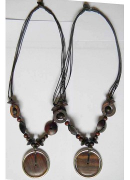 Bali Beaded Wood Necklace