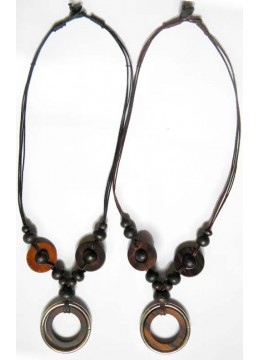 Bali Beaded Wood Necklace