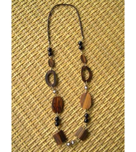 Bali Nature Wood Necklace