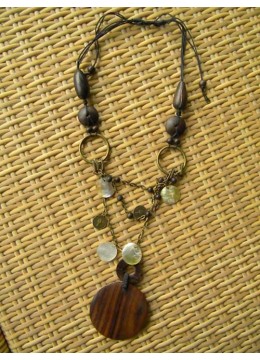 Bali Nature Wood Necklace