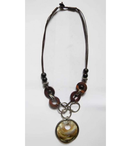 Beautiful Wood Beads Necklace