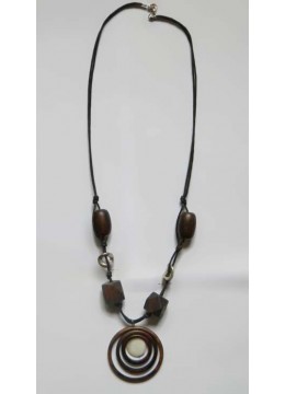 Beautiful Wood Beads Necklace