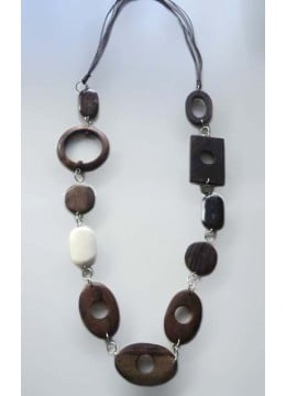 Sono Wood Combined Necklace