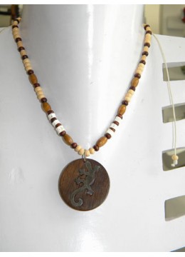 Wood Pendant Necklace