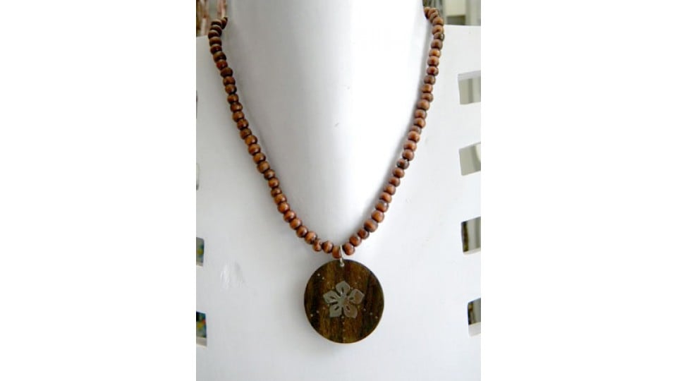 Wood Pendant Necklace