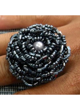 Ring Beaded Flower