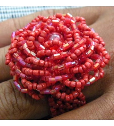 Ring Beaded Flower