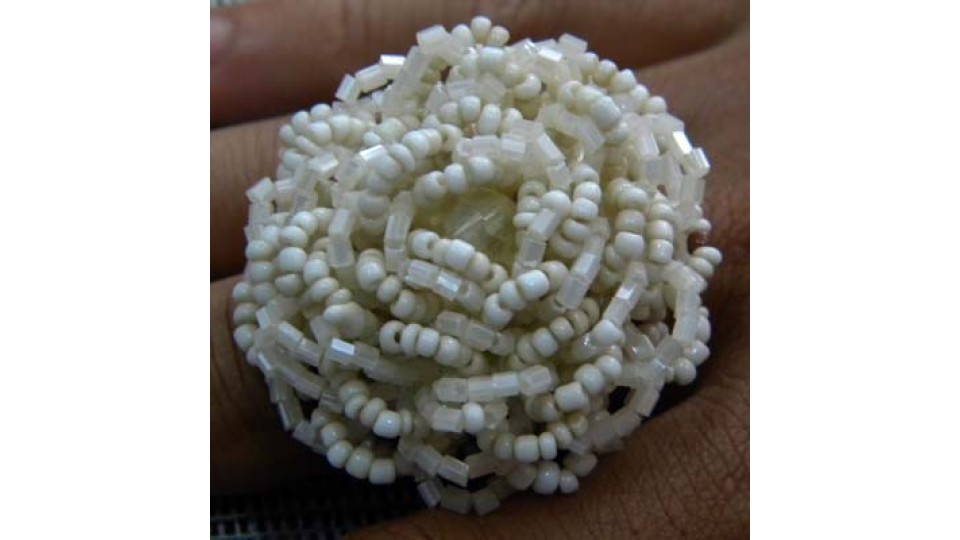 Ring Beaded Flower