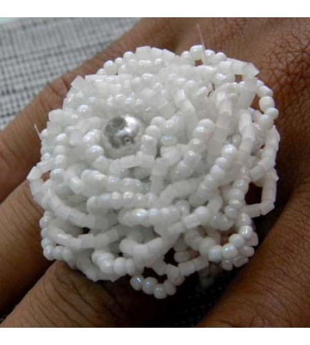 Ring Beaded Flower