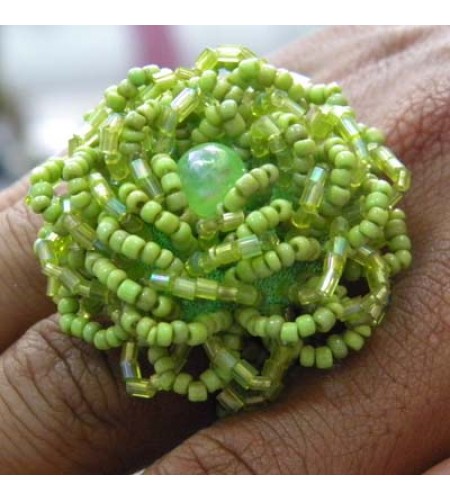 Ring Beaded Flower