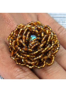 Ring Beaded Flower