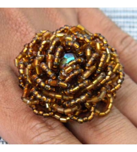 Ring Beaded Flower