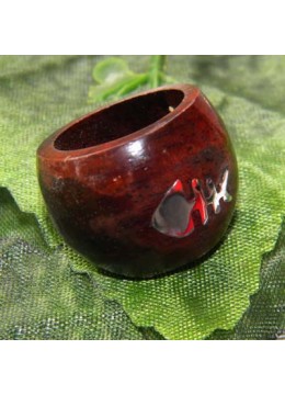 Bali Wood Ring Stainless