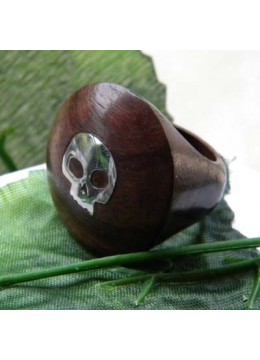 Natural Wood Ring Stainless