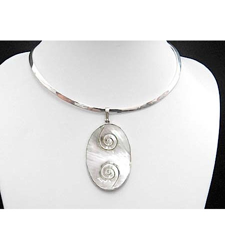 Affordable Pendant Seashell Carving Sterling Silver 925