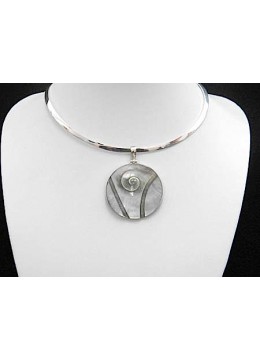 Affordable Pendant Shell Carving Sterling Silver 925