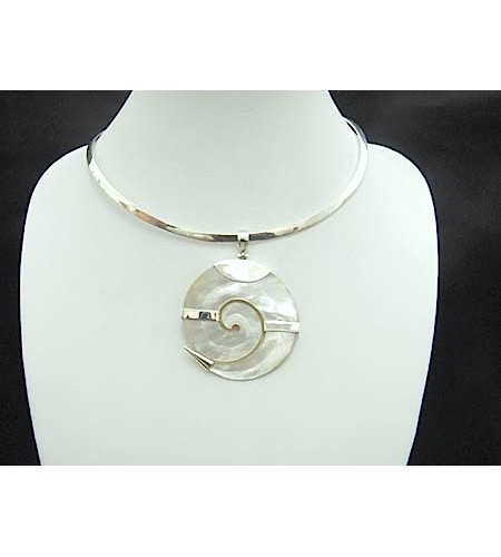 Bali Mop Shell Pendant Sterling Silver 925 From Manufacturer