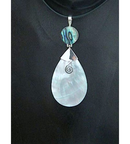 Bali Mop Shell Pendant Sterling Silver 925 From Manufacturer