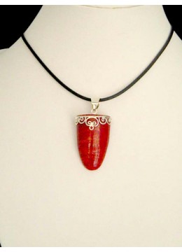 Bali Red Coral Pendant With Silver 925 Wholesale