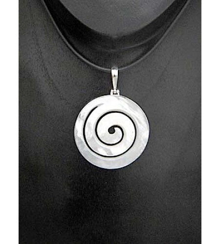 Mop Sea Shell Pendant With Sterling Silver Pendant 925 From Artisans