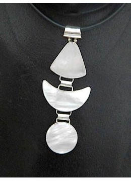 Mop Sea Shell Pendant With Sterling Silver Pendant 925 From Artisans