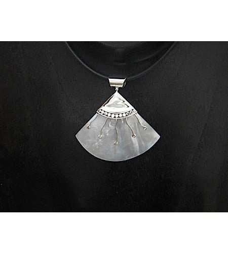 Mop Shell Pendant With Silver 925 Direct Bali Sourcing