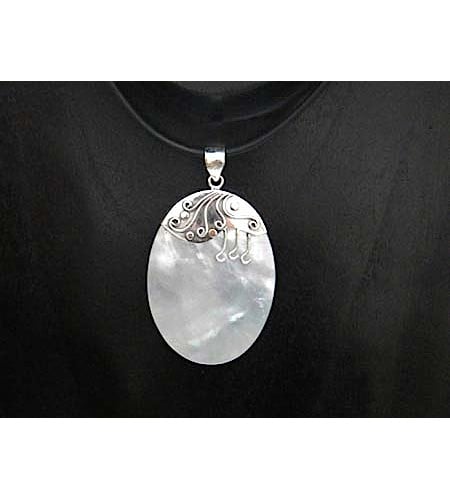 Mop Shell Pendant With Silver 925 Direct Bali Sourcing