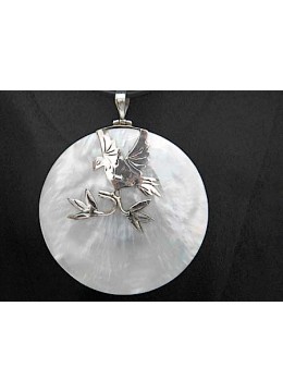 Mop Shell Pendant With Silver Jewelry 925 Direct Bali Sourcing