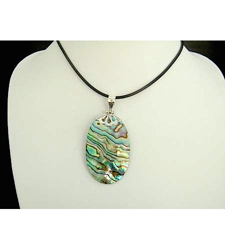 Wholesaler Beautiful Abalone Shell Penden With Silver 925