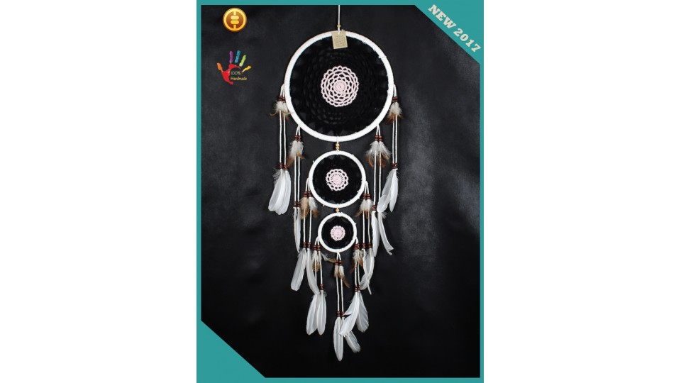 Bali Handmade Triple Dream Catcher, Dream Catcher, Dream Catcher