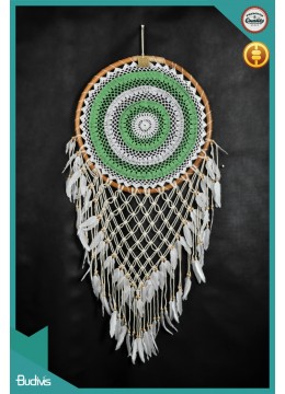 Bali Large Rattan Combination Colorful Hanging Dream Catcher Crochet