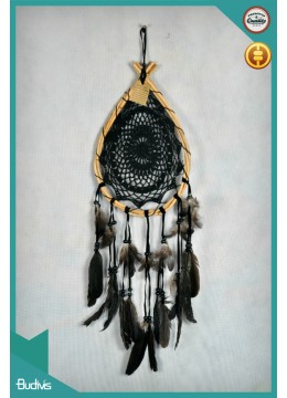 Black Dripping Dream Catcher, Dream Catcher, Crochet Dream Catcher For Sale