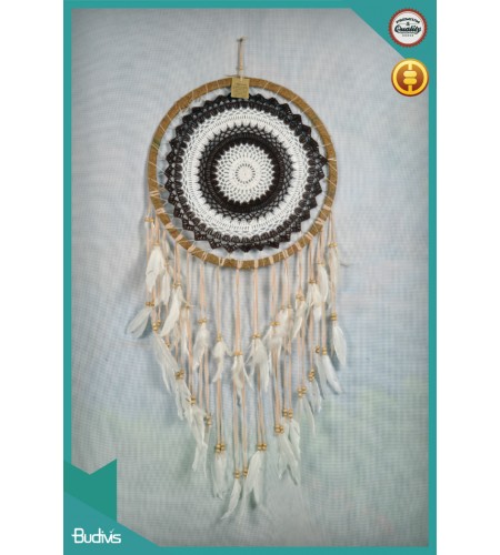 Direct Artiny Large Rattan Combination Hanging Dreamcatcher Crochet