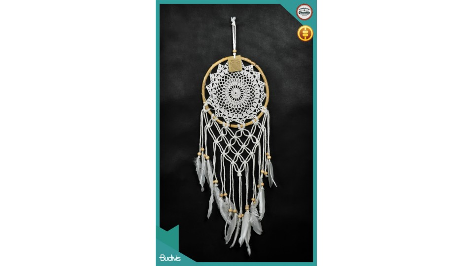 Direct Artisan Rattan Hanging Dreamcatcher Crochet