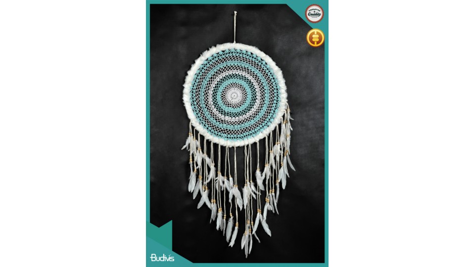 Large Fabric Hanging Dream Catcher Combo Crochet For Sale