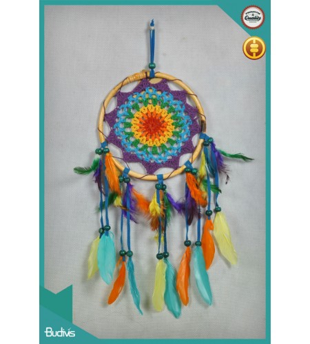 Manufacturer Black Chakra Hanging Dream Catcher Crochet