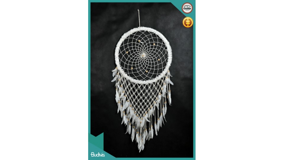 New Large Fabric Hanging Dream Catcher Combination Crochet