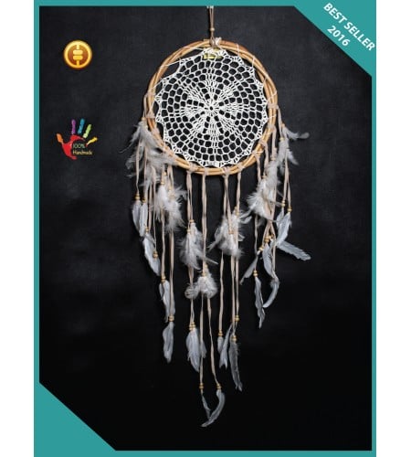 Twisted Rattan Crocheted Hanging Boho Dream Catcher For Sale, Dream Catcher, Dream Catcher