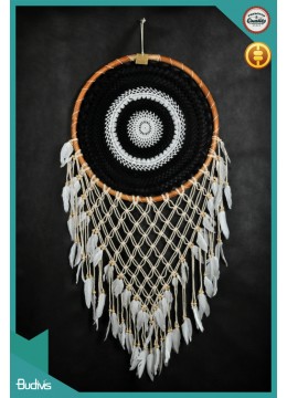 Wholesale Large Rattan Combination Colorful Hanging Dream Catcher Crochet