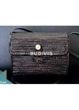 Black Rattan Bag Women Summer Beach Bag, Bohemian Handbag