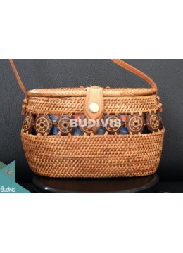 High Quality Rattan Bucket Bag